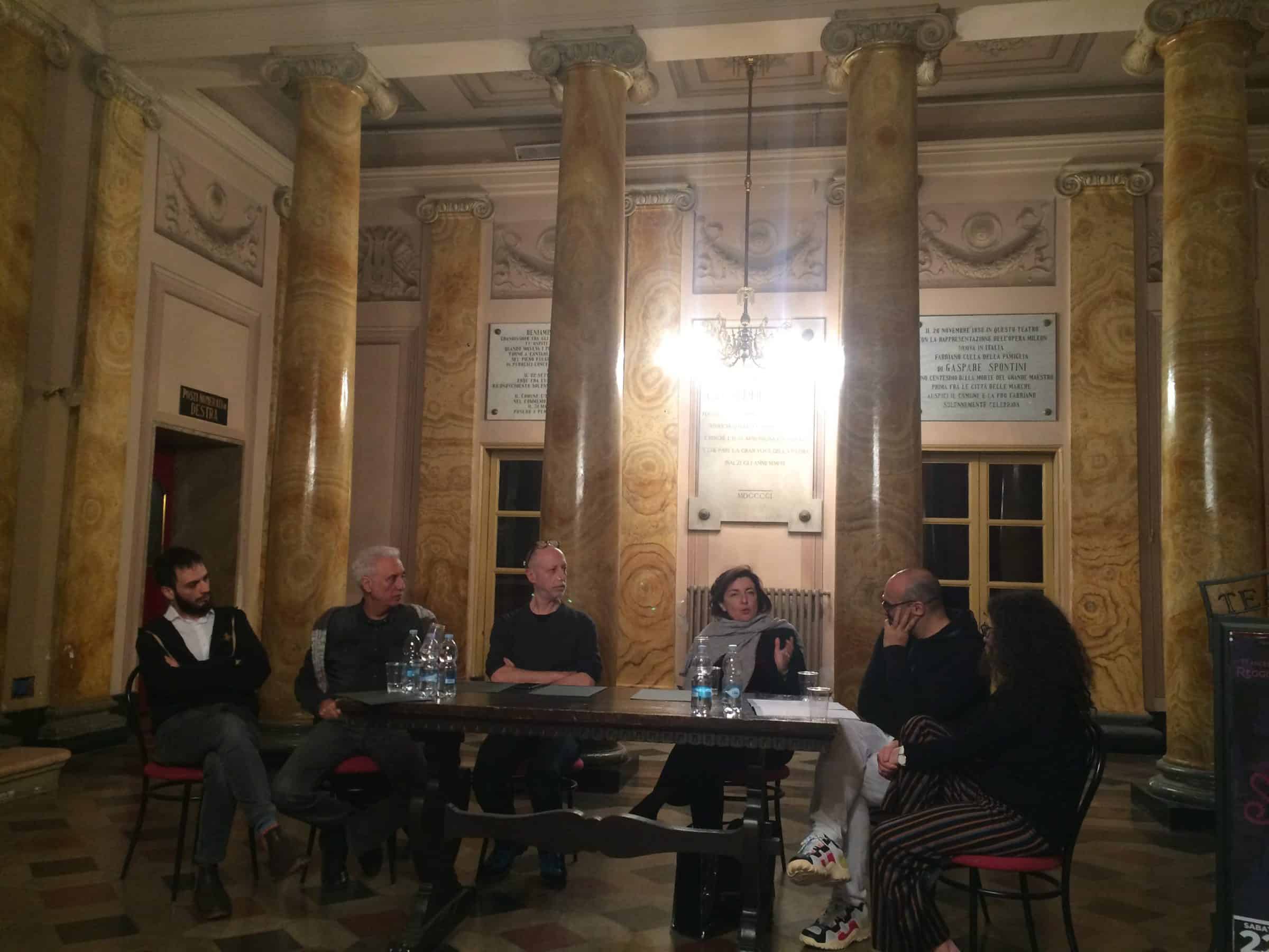 Souvenir in allestimento al Teatro Gentile di Fabriano